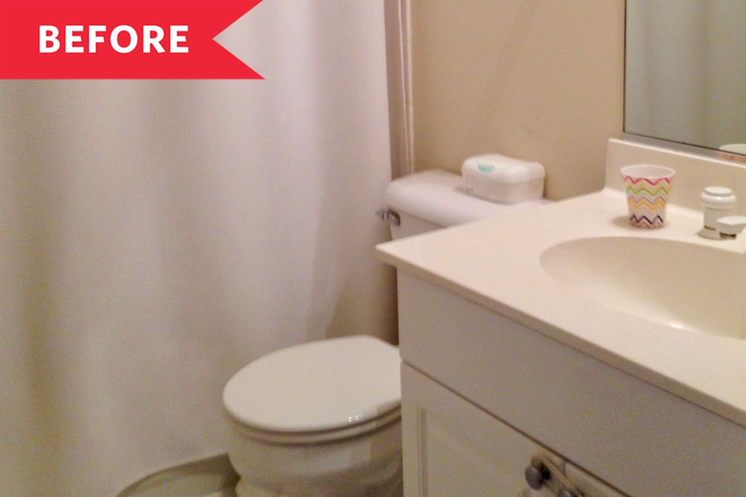 Before & After: This Dated ‘90s Bathroom Got A Total Upgrade With No Reno | Apartment Therapy